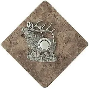 Elk Stone Doorbell Pewter Finish