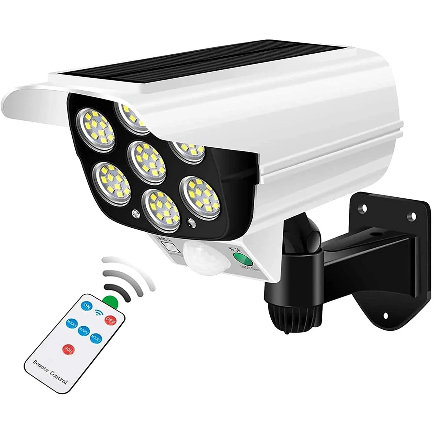Fake Camera & Dummy Floodlight Motion Sensor Spotlight Waterproof