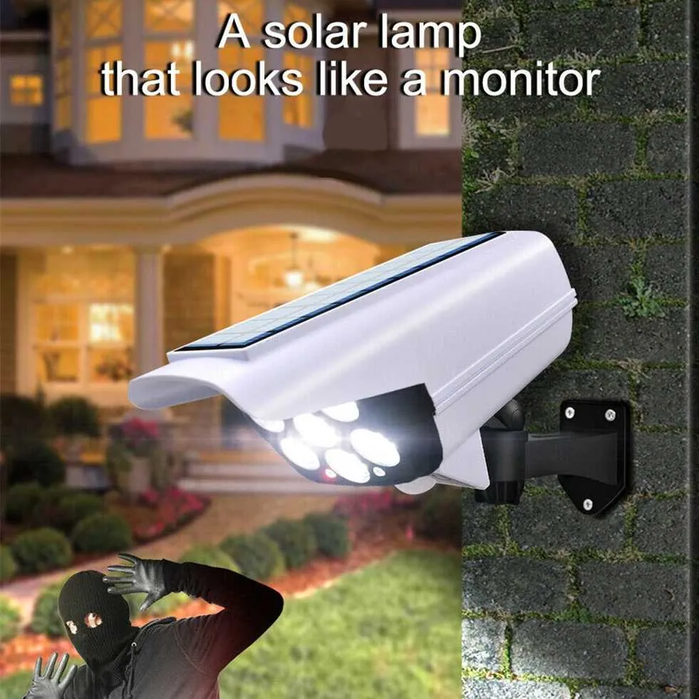 Fake Camera & Dummy Floodlight Motion Sensor Spotlight Waterproof
