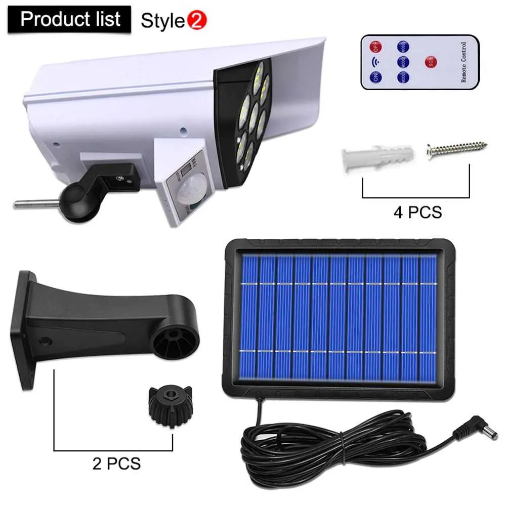 Fake Camera & Dummy Floodlight Motion Sensor Spotlight Waterproof