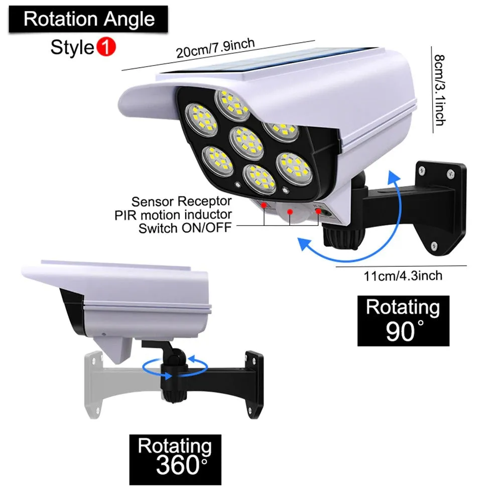 Fake Camera & Dummy Floodlight Motion Sensor Spotlight Waterproof