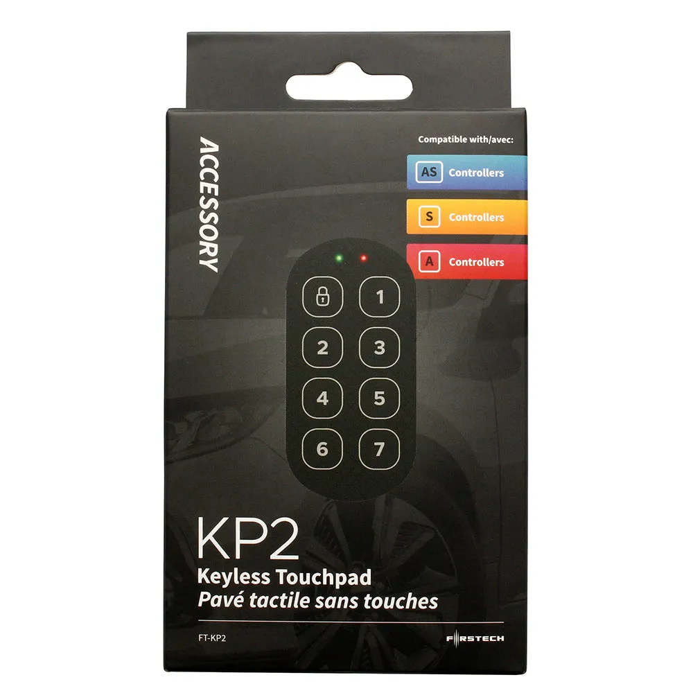 Firstech Glass Mount Programmable 7 Digit Keyless Entry Touchpad 4th Gen FTKP2