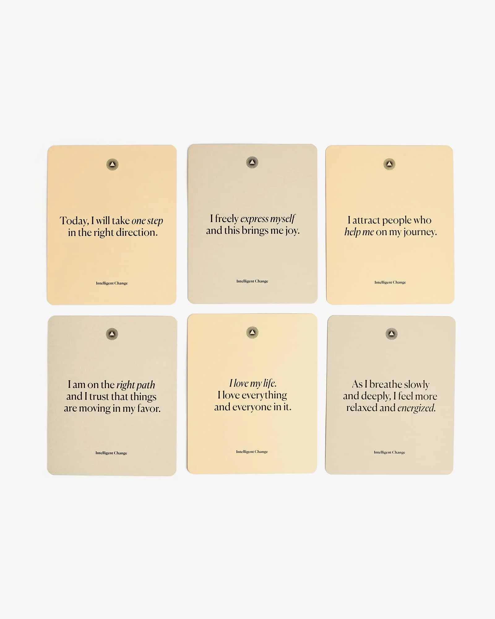 Five Minute Journal and Mindful Affirmations Cards Bundle by Intelligent Change