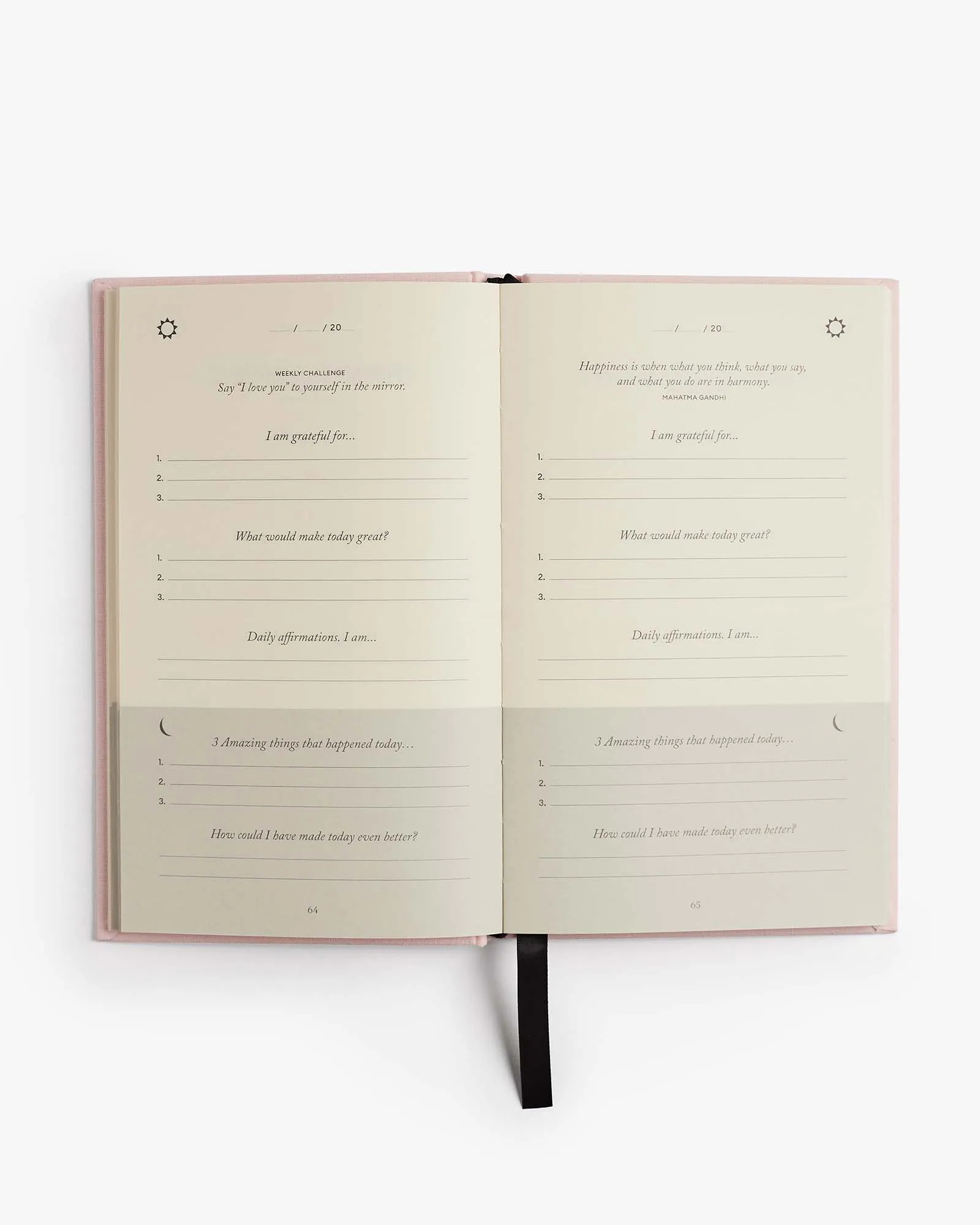 Five Minute Journal and Mindful Affirmations Cards Bundle by Intelligent Change