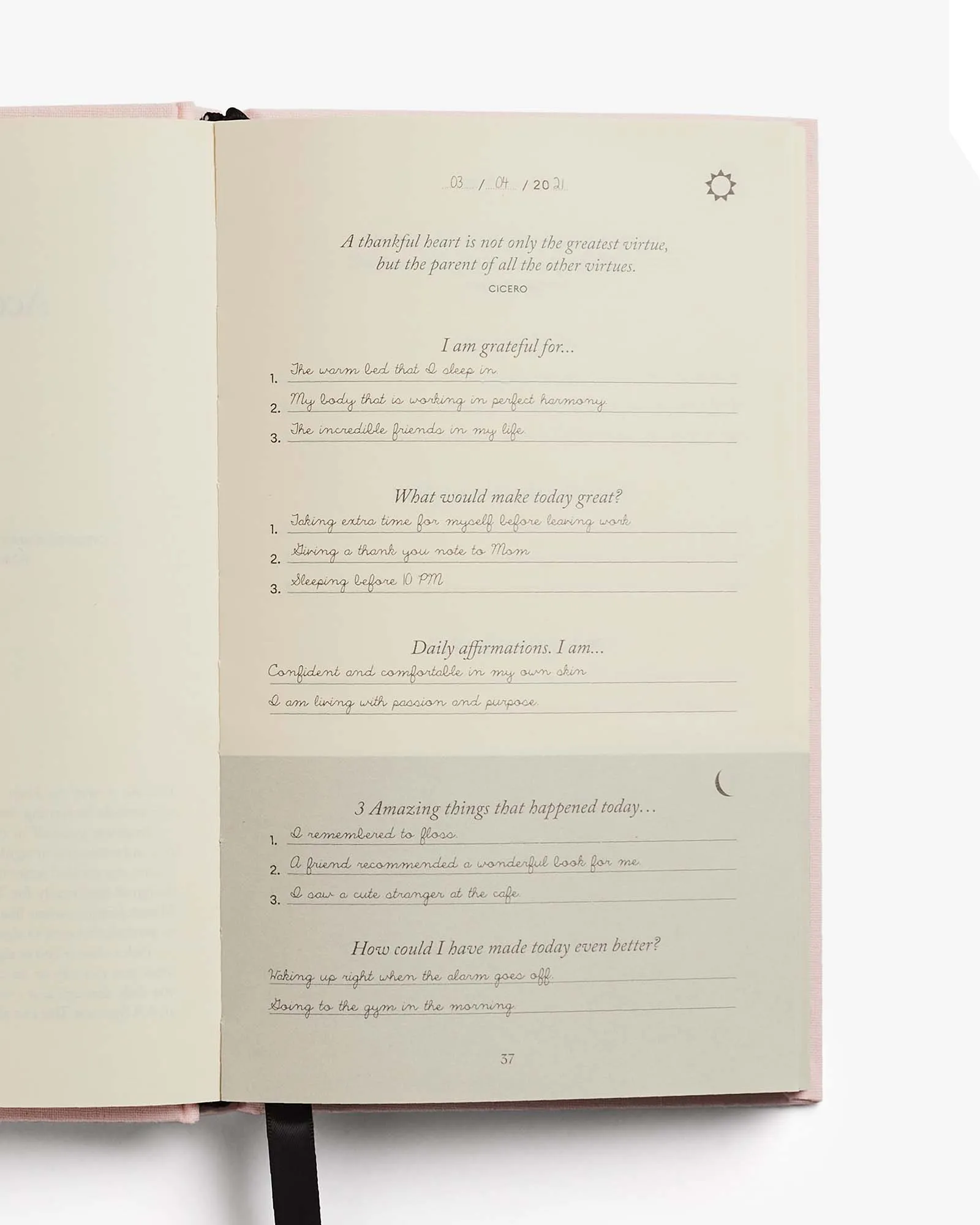 Five Minute Journal and Mindful Affirmations Cards Bundle by Intelligent Change
