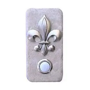 Fleur de Lis Stone Doorbell