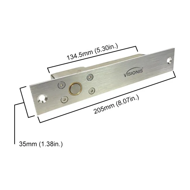 FPC-5438 One Door Access Control 1,700lbs Electric Drop Bolt Fail Safe With Visionis Wireless Receiver And Remote Kit