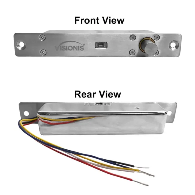 FPC-5439 One Door Access Control 2,600lbs Electric Drop Bolt Fail Secure With Visionis Wireless Receiver And Remote Kit