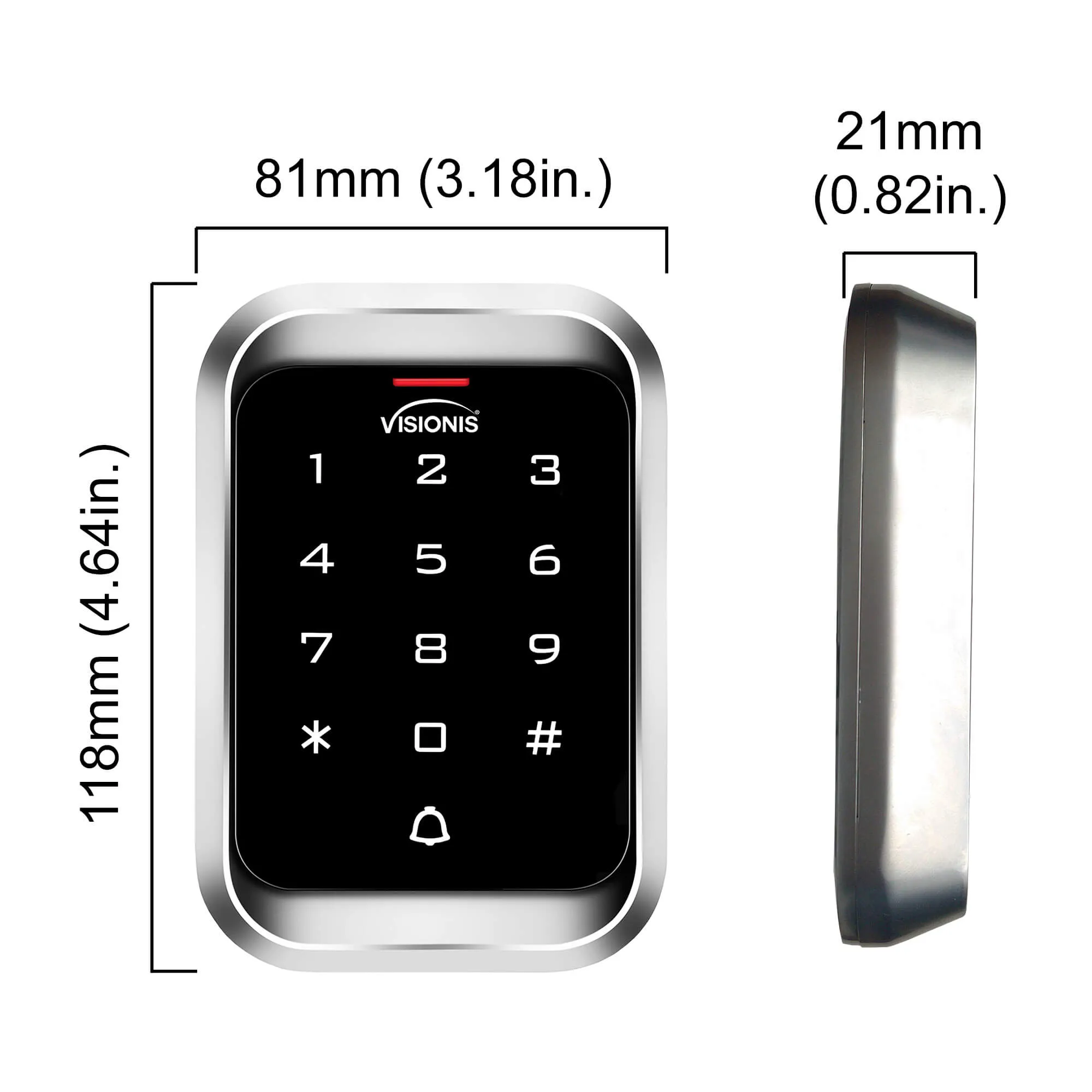 FPC-5459 One Door Access Control 1,700lbs Electric Drop Bolt With Time Delay Fail Safe   Outdoor Keypad/Reader Standalone With Mini Controller   Wiegand 26, No Software, EM Card, 1000 Users   PIR Kit