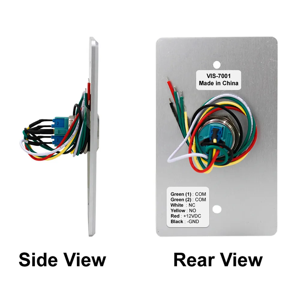 FPC-5545 One Door Access Control 1,700lbs Electric Drop Bolt Fail Safe For Glass Door And Glass Frame   Indoor Use Only Keypad / Reader Standalone   Mini Controller   Wiegand 26, No Software, EM Card