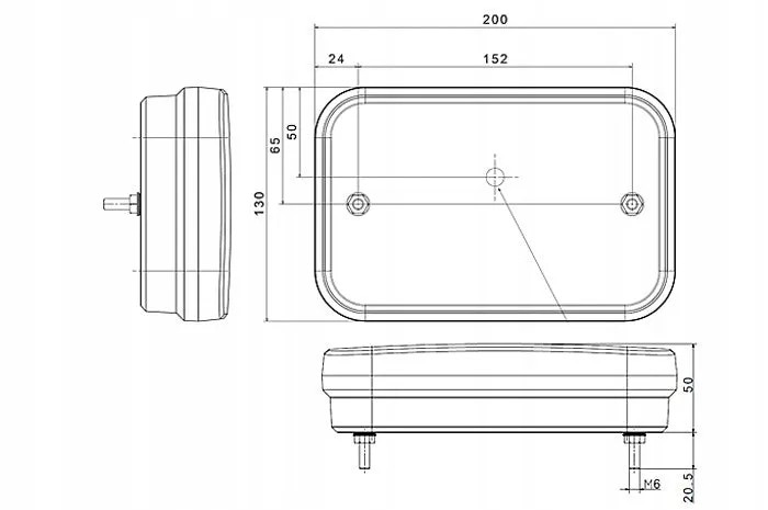 Fristom FT-270 LED Trailer Lamp for 12v Vehicles