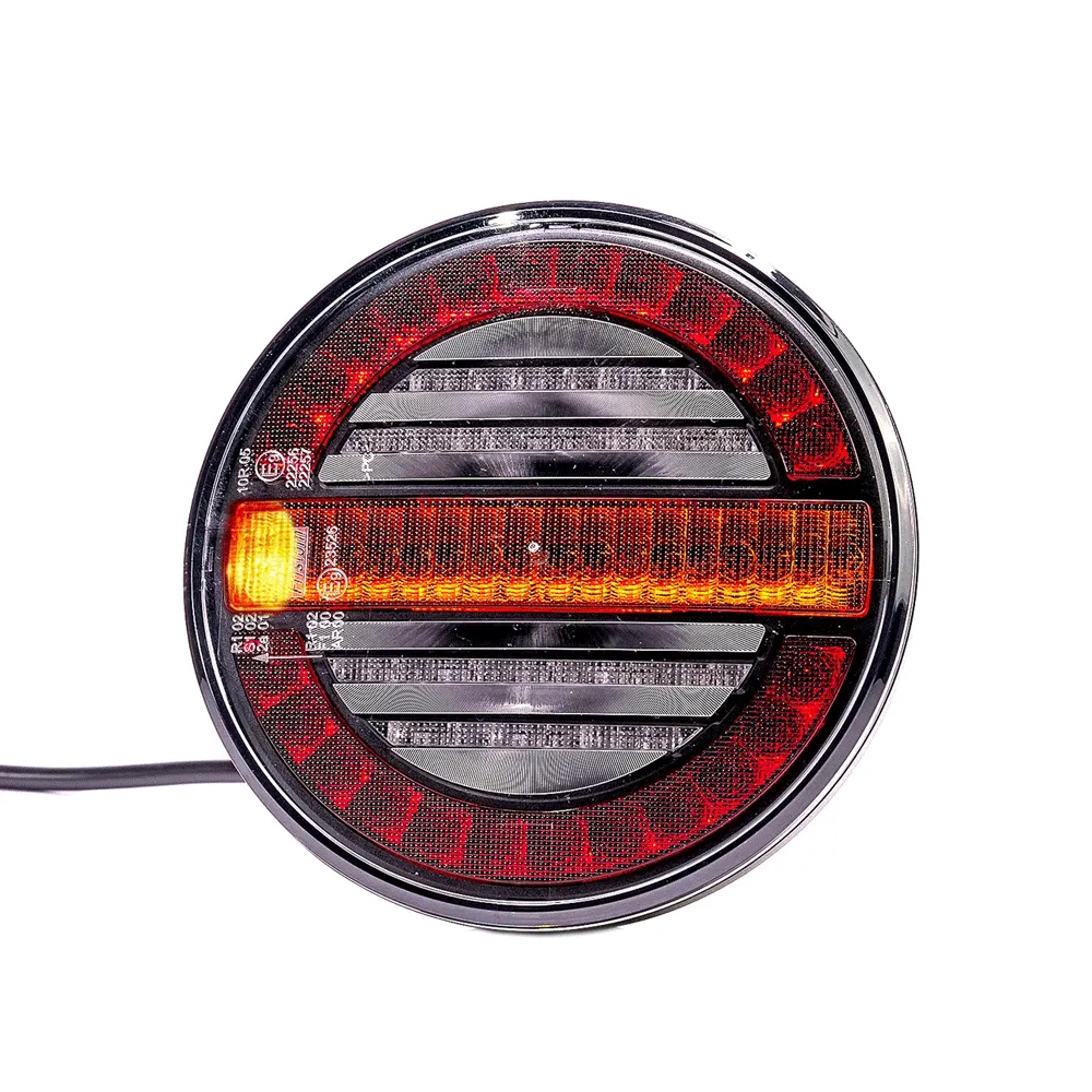 Fristom Round Hamburger Style Trailer Lamp with Dynamic Indicator