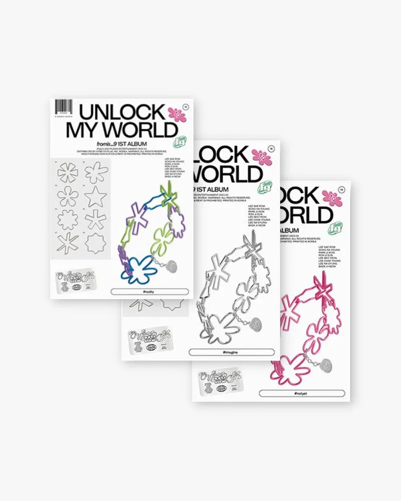 FROMIS_9 - UNLOCK MY WORLD (1ST ALBUM) (3 VERSIONS)