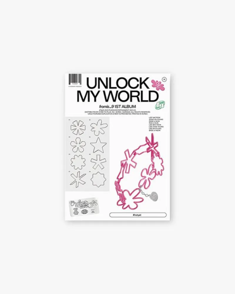FROMIS_9 - UNLOCK MY WORLD (1ST ALBUM) (3 VERSIONS)
