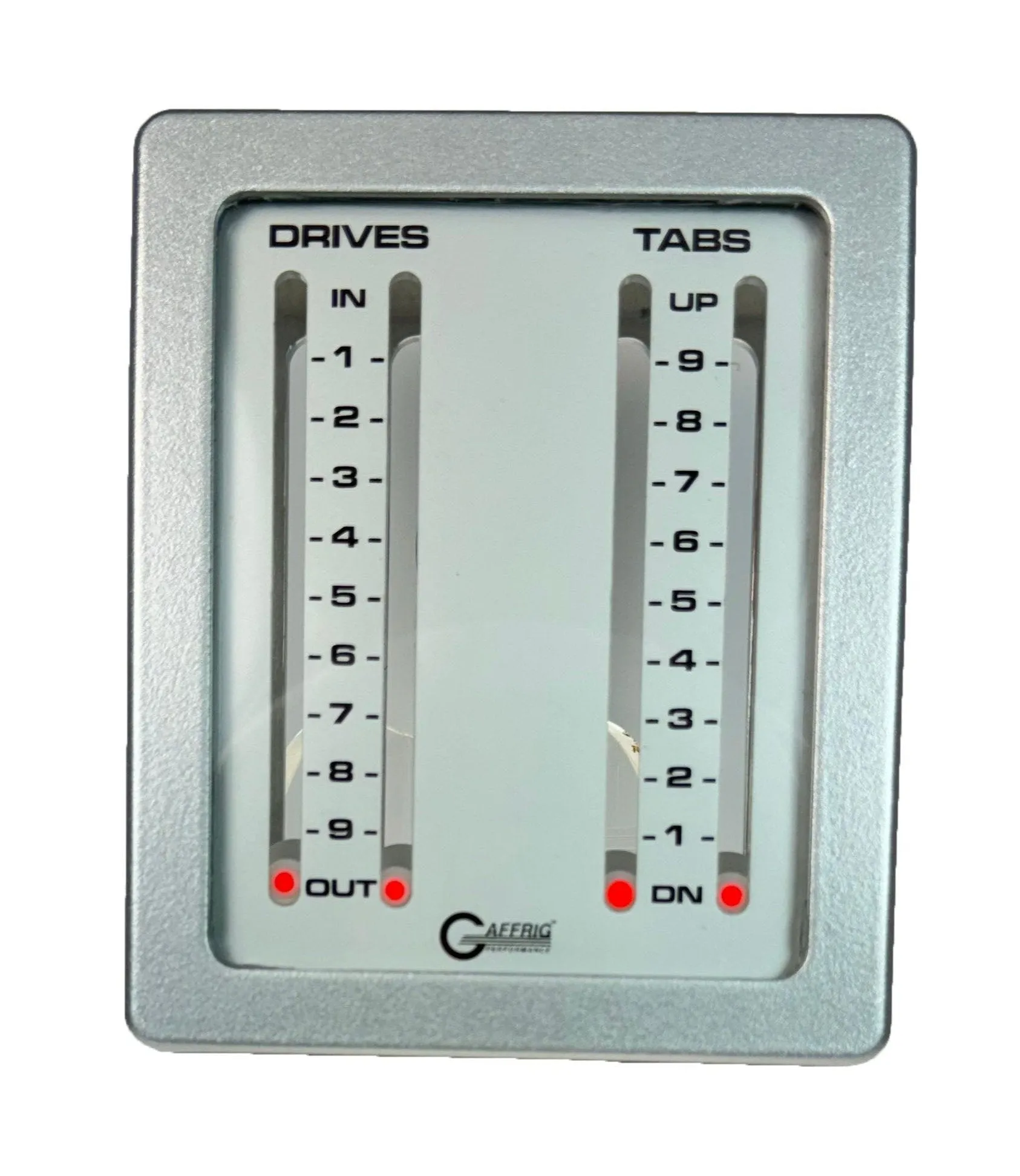 GAFFRIG PART #242 MECHANICAL INDICATOR, 2 DRIVES/2 TABS, MERCURY - CARD - PLATINUM DIAL