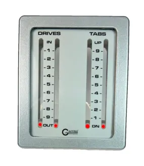 GAFFRIG PART #242 MECHANICAL INDICATOR, 2 DRIVES/2 TABS, MERCURY - CARD - PLATINUM DIAL