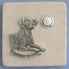 German Pointer Dog Stone Doorbell