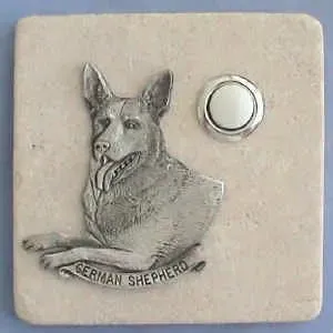 German Shepard Dog Stone Doorbell