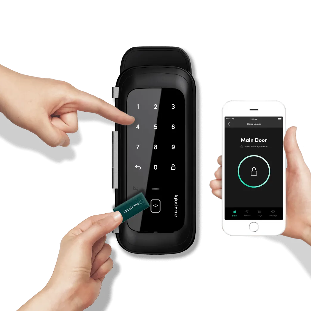 GLASS DIGITAL DOORLOCK   FREE BASIC INSTALLATION
