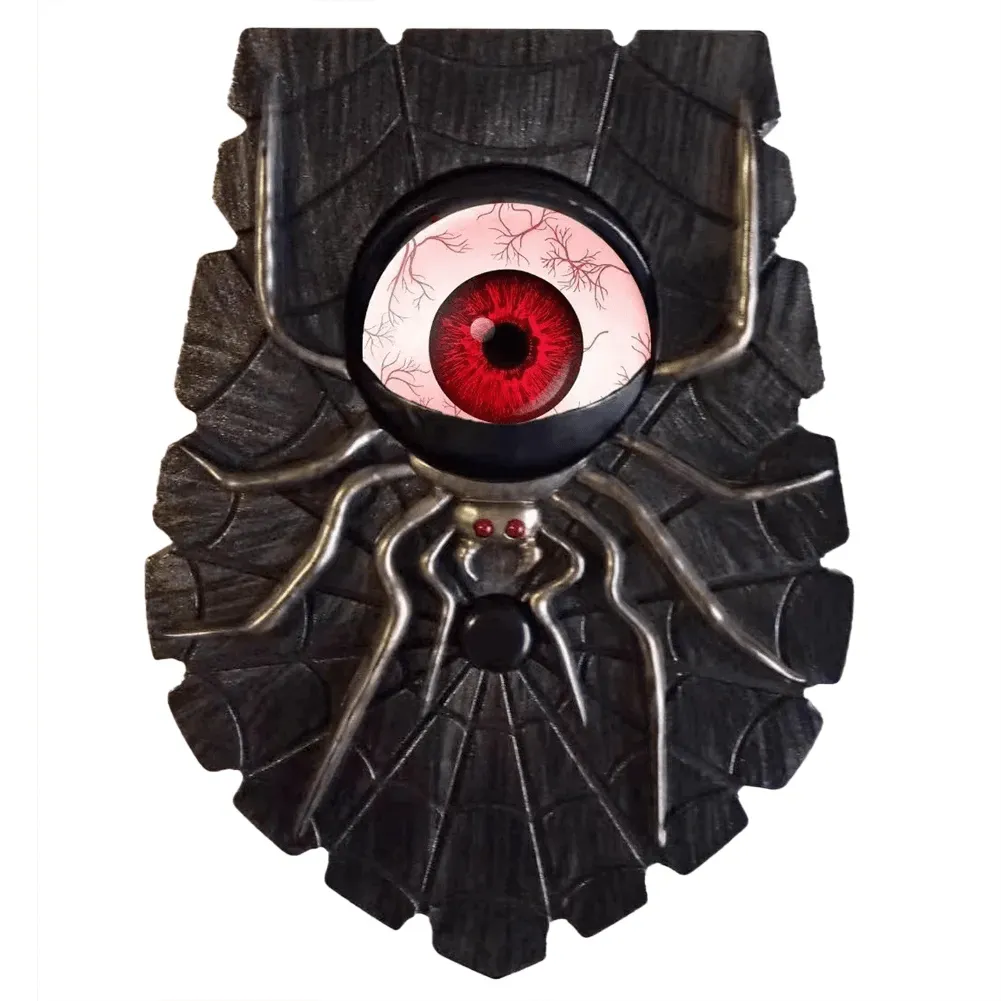 Glowing Halloween Animated Eyeball Doorbell Decoration Battery-Powered One-Eyed