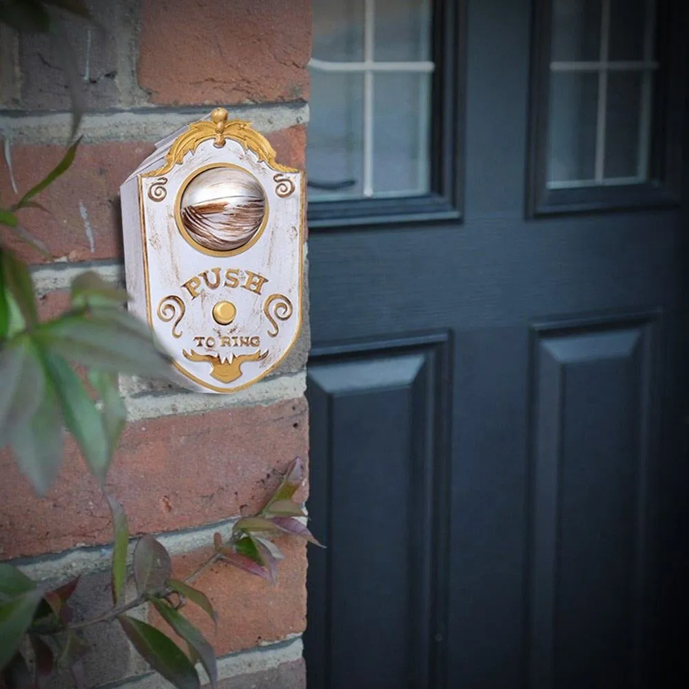 Glowing Halloween Animated Eyeball Doorbell Decoration Battery-Powered One-Eyed