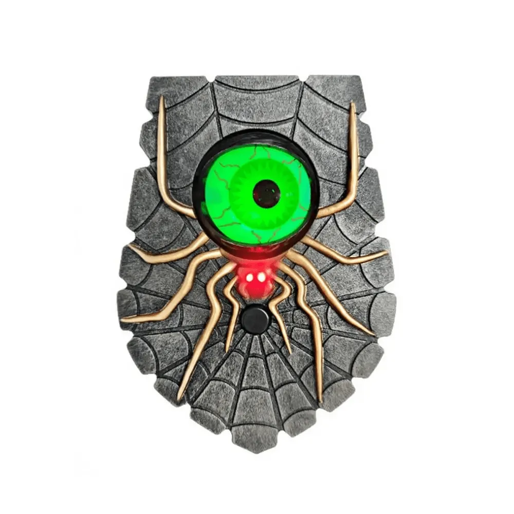 Glowing Halloween Animated Eyeball Doorbell Decoration Battery-Powered One-Eyed