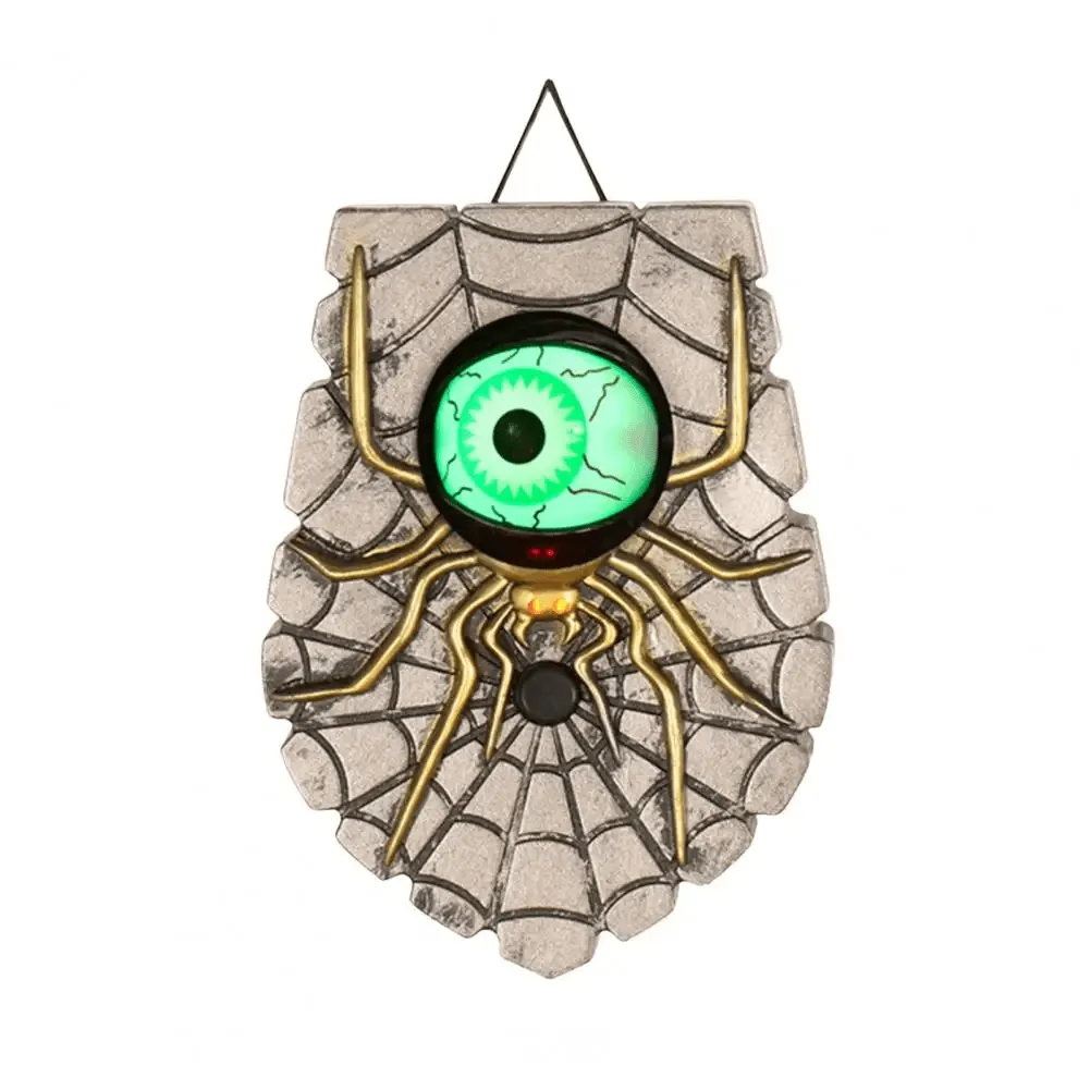 Glowing Halloween Animated Eyeball Doorbell Decoration Battery-Powered One-Eyed