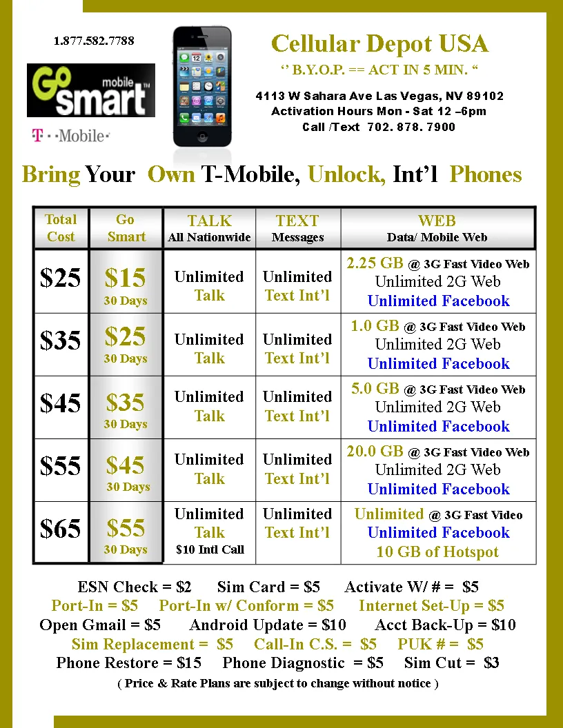 Go Smart Mobile Phone combo #5 = Phone XR 64GB Refurb Unlock 6.1 in      Go Smart Sim   $55 Plan   New Number