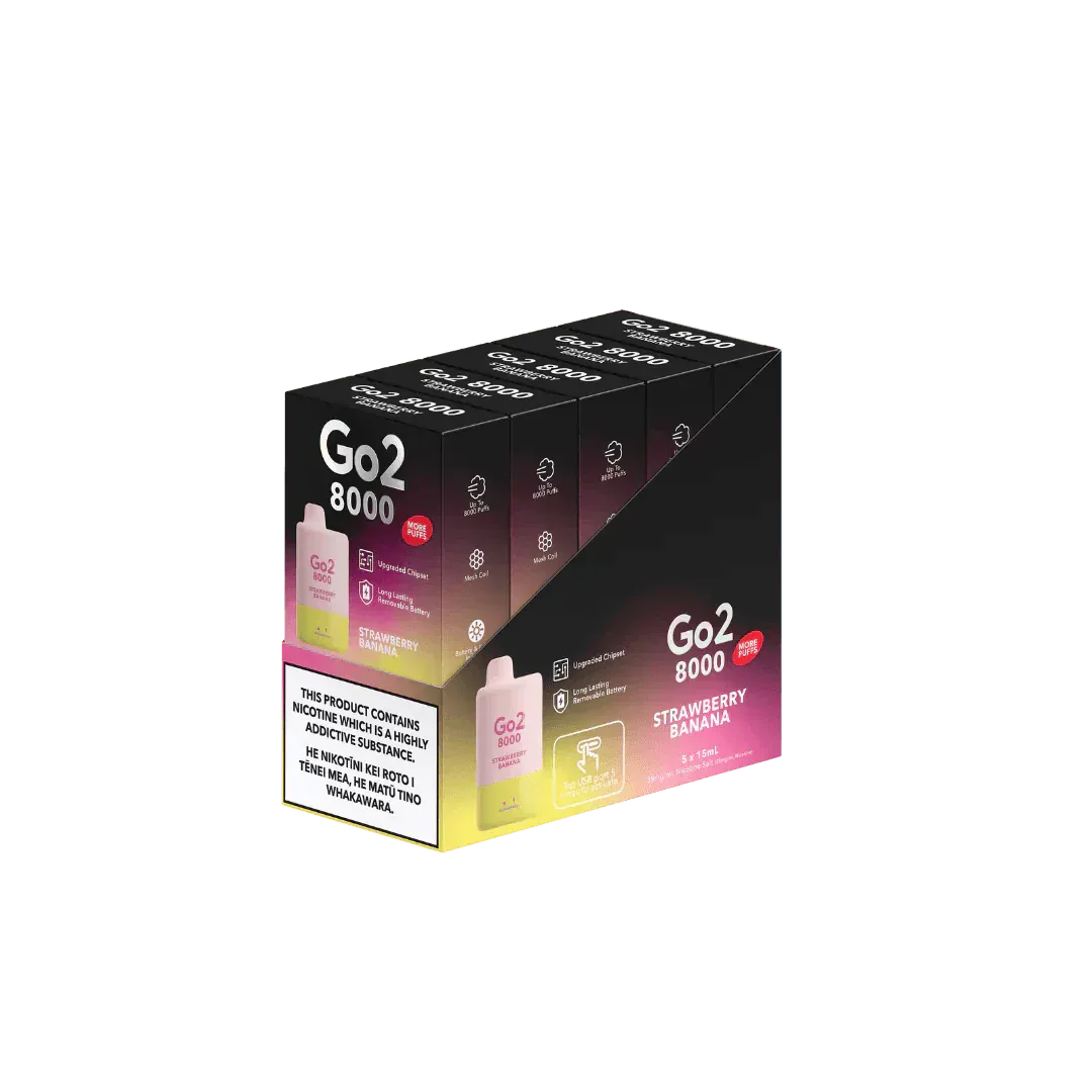 Go2 8000 Disposable Strawberry Banana 35mg/mL