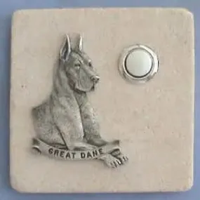 Great Dane Dog Breed Stone Doorbell
