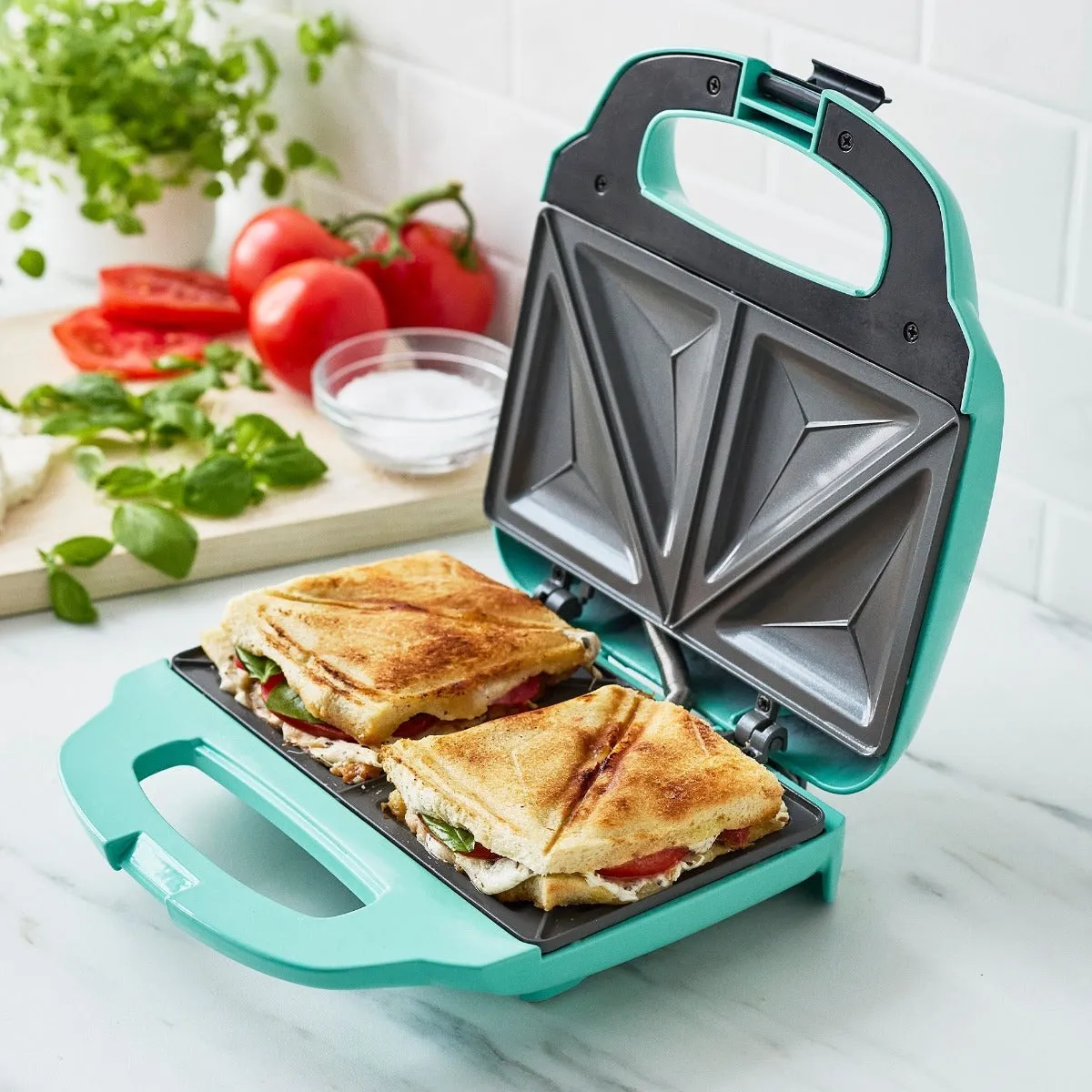 GreenLife Sandwich Maker | Turquoise