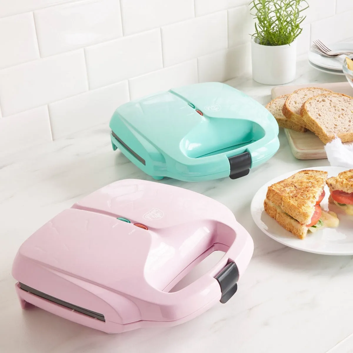 GreenLife Sandwich Maker | Turquoise