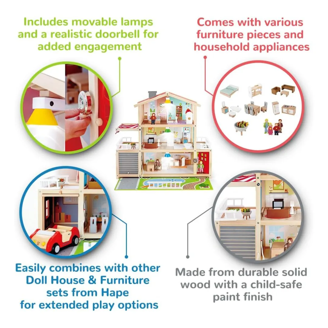 Hape Doll Family Mansion (3y )