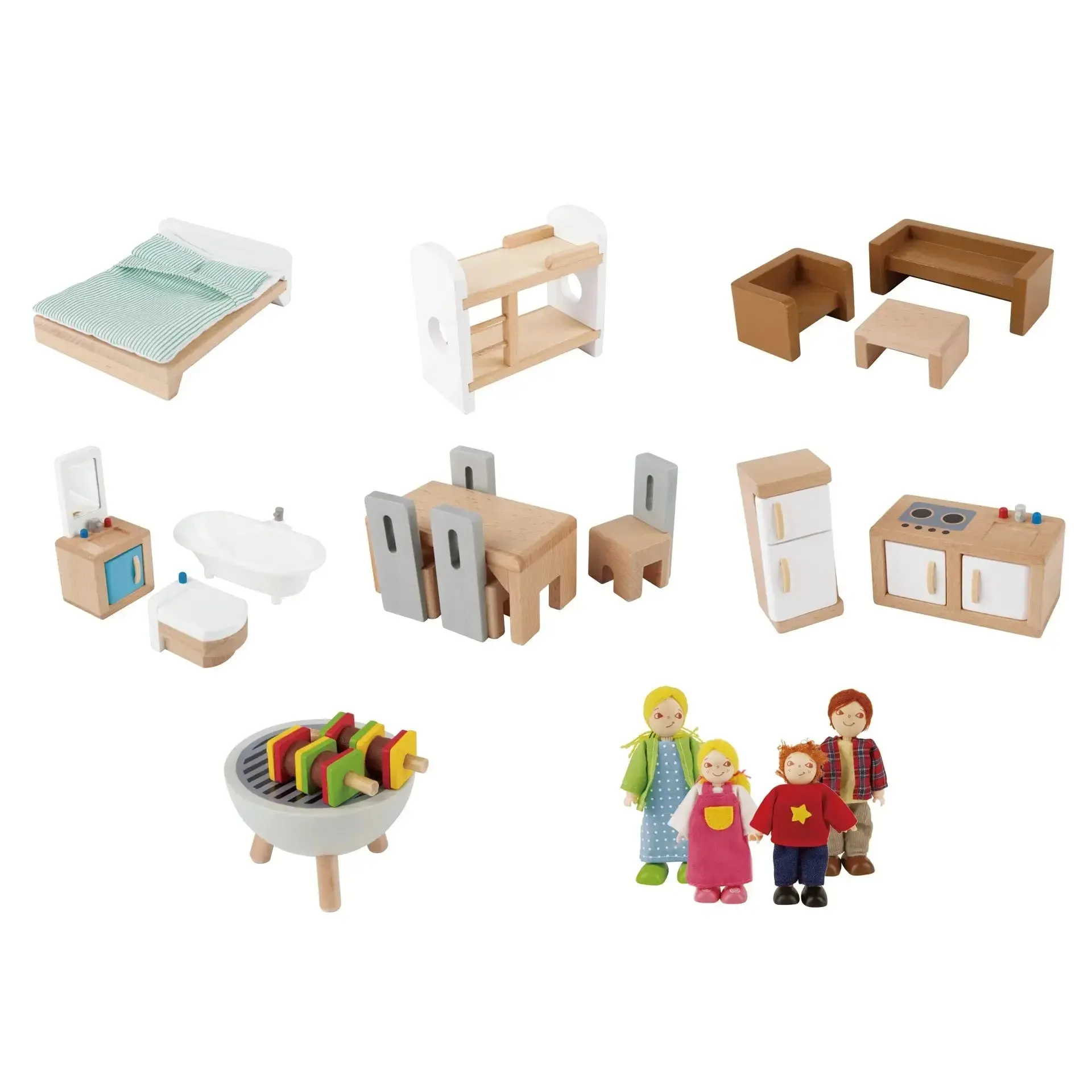 Hape Doll House Family Mansion Bundle Gift Set