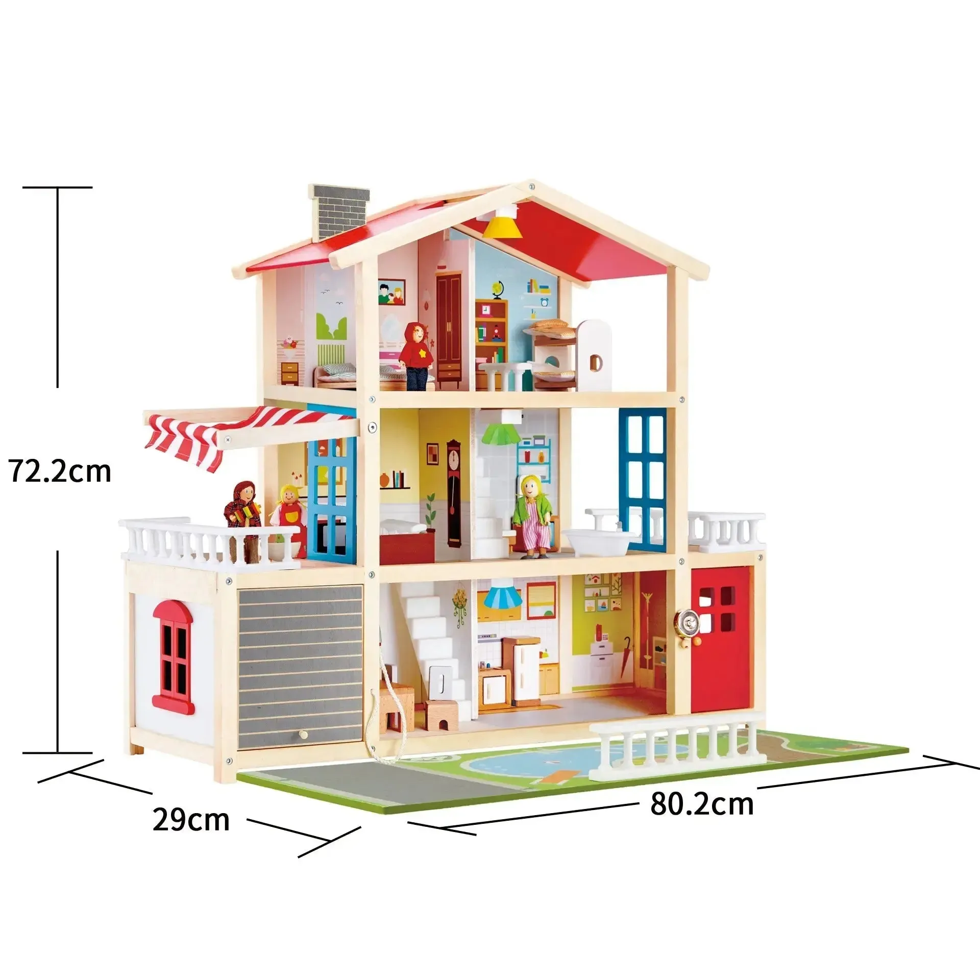 Hape Doll House Family Mansion Bundle Gift Set