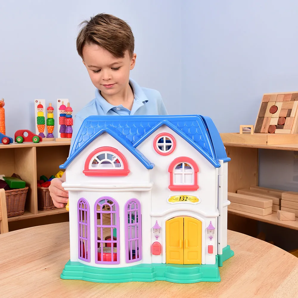 Happy Home Take-Along Doll House | 33 Piece Set