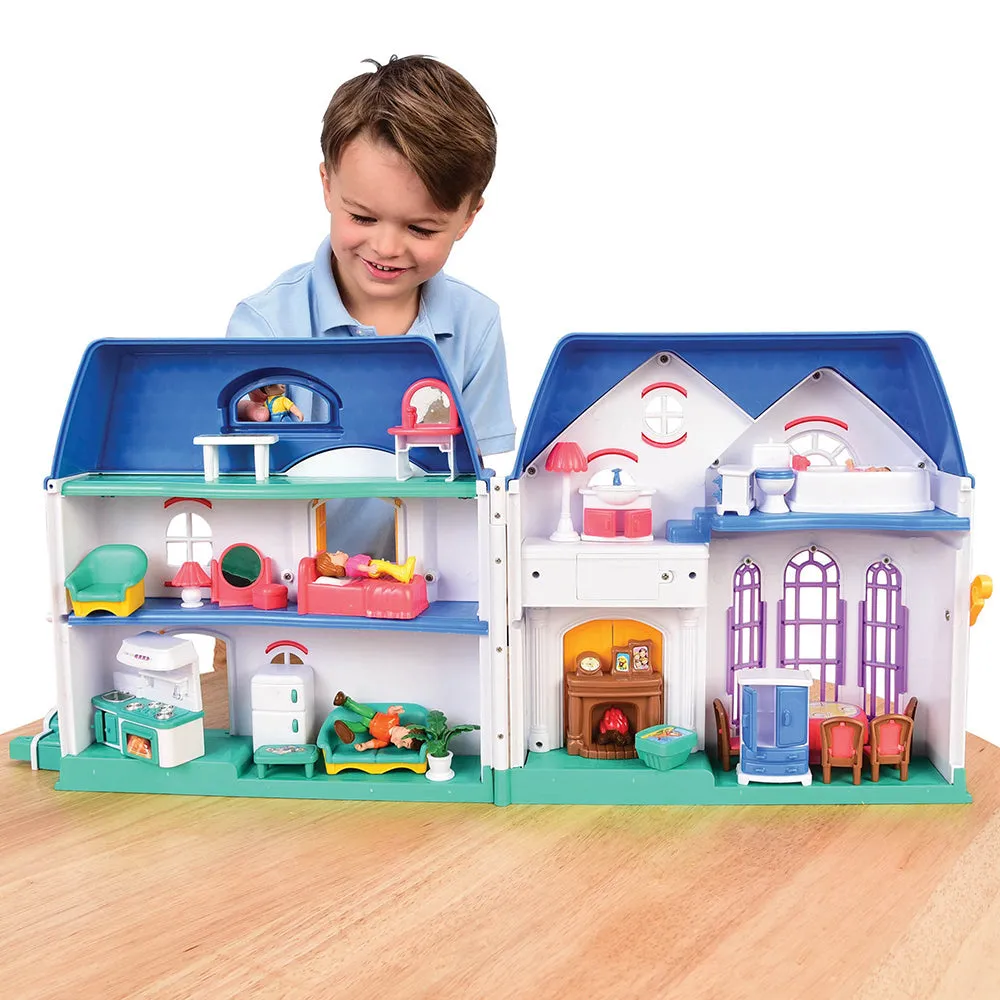 Happy Home Take-Along Doll House | 33 Piece Set