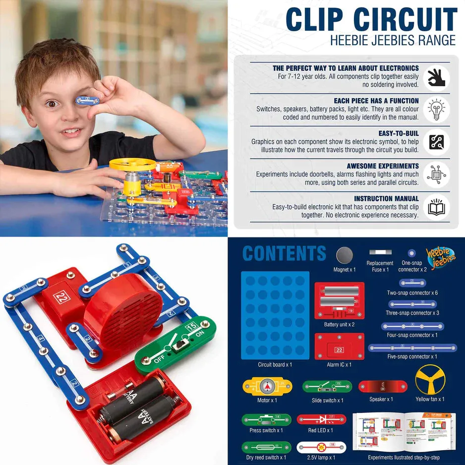 Heebie Jeebies Clip Circuit Electro Lab Early Science STEM Toys 7yrs 