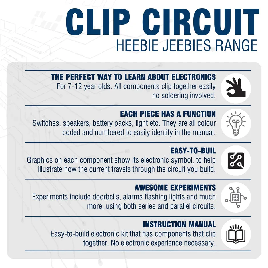 Heebie Jeebies Clip Circuit Electro Lab Early Science STEM Toys 7yrs 