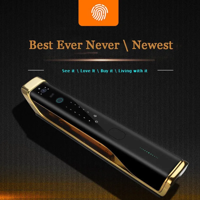 HI TOWER | Smart Lock With High Quality Camera, Remote APP Unlock, Electronic Fingerprint, Digital Card, Key & Passcode .
