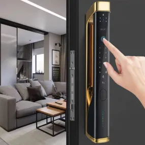 HI TOWER | Smart Lock With High Quality Camera, Remote APP Unlock, Electronic Fingerprint, Digital Card, Key & Passcode .