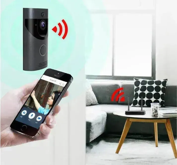 Home alarm smart wifi video doorbell wireless video intercom doorbell mobile phone remote video sea H1 program