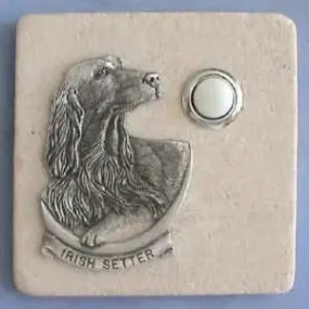 Irish Setter Dog Breed Stone Doorbell