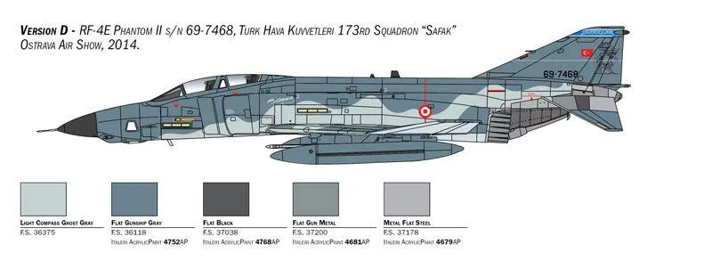 Italeri 2818 RF-4E Phantom II 1/48 Model Kit