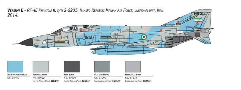 Italeri 2818 RF-4E Phantom II 1/48 Model Kit