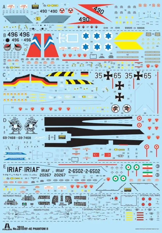 Italeri 2818 RF-4E Phantom II 1/48 Model Kit
