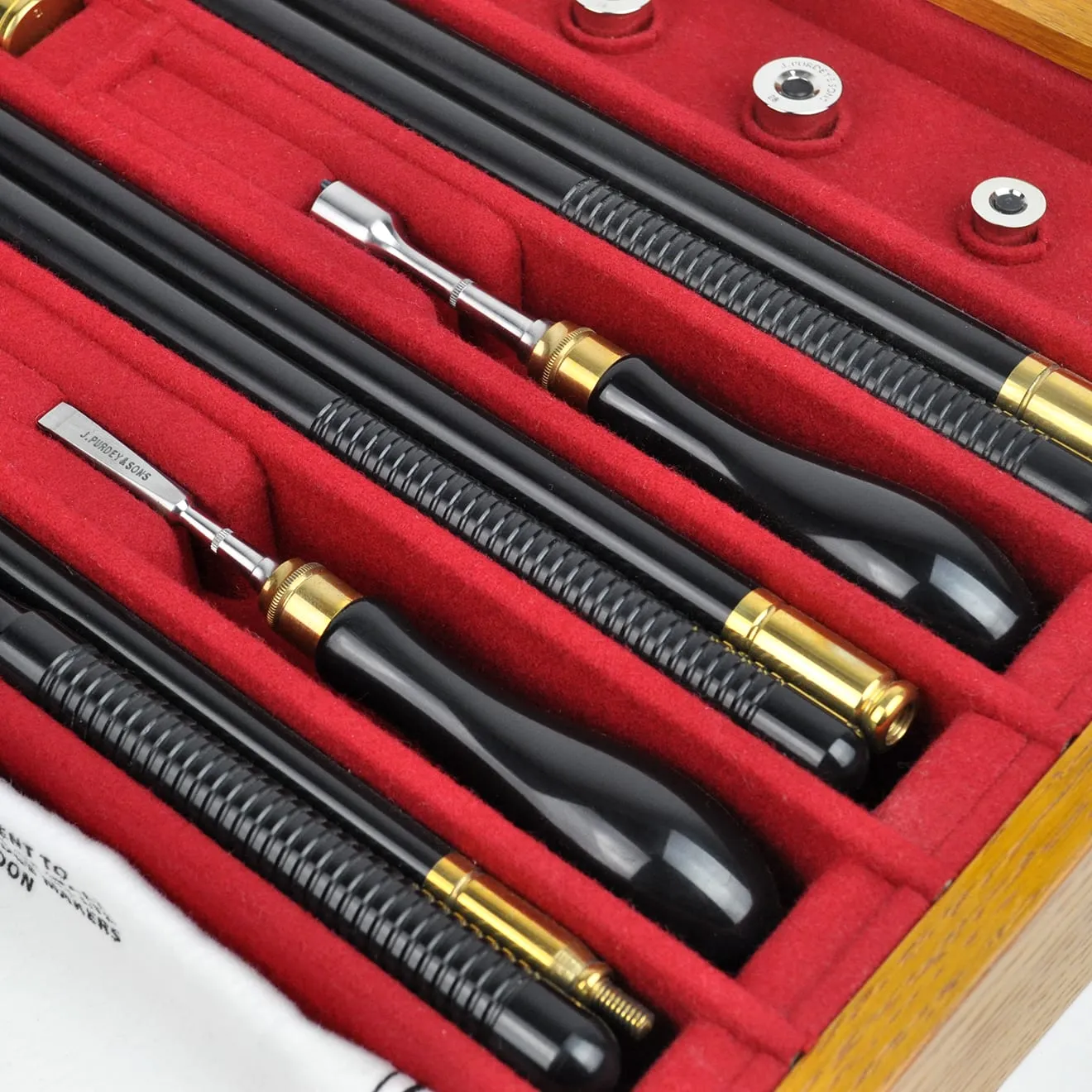 James Purdey Oak Open Tool Display Unit With Fittings Multi