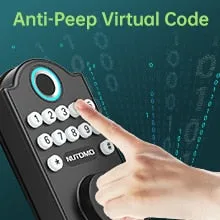Keyless Entry Fingerprint Door Lock Front Deadbolt