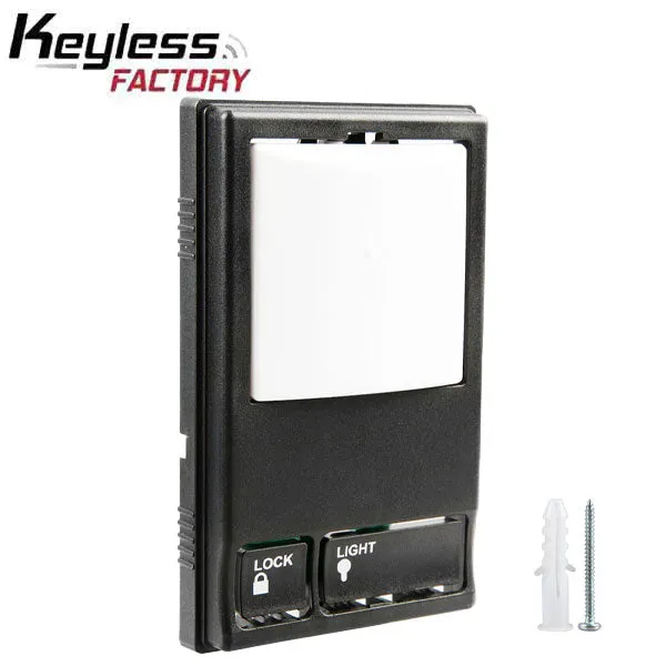 KeylessFactory - KeyChain Garage Door Remote Opener - Compatible with Liftmaster multifunction Garage Wall Keypad Control Panel