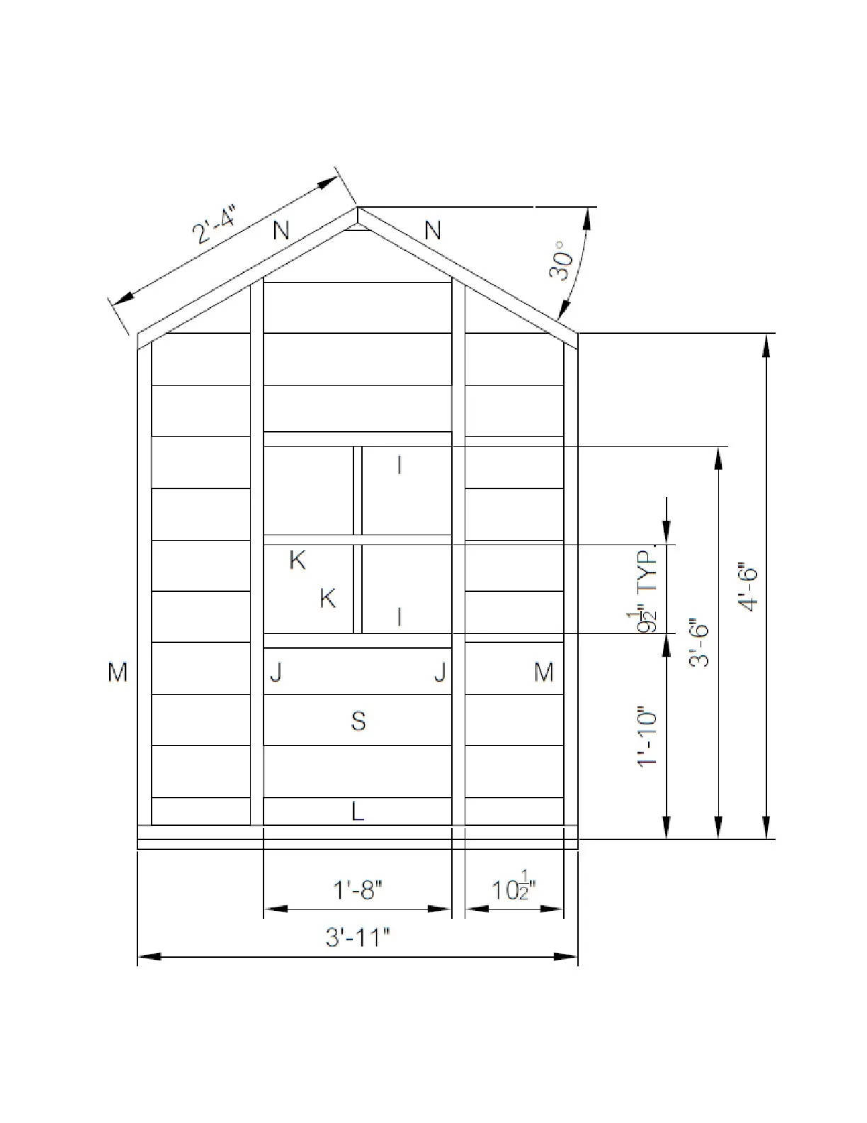 Kid DIY Outdoor Playhouse Plans - Backyard Storage Shed Micro Cottage Small Guest House
